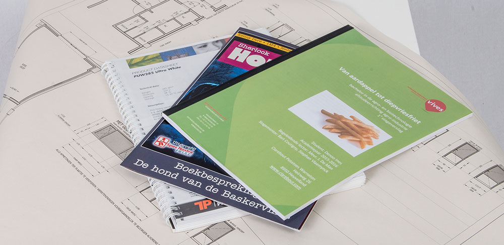 Thesis eindwerk afdrukken printen
